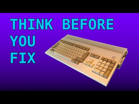 My Amiga 1200 didn't let me down, I did. Replacing capacitors I didn't need to