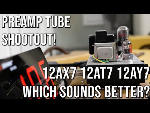 12AX7, 12AT7, 12AY7 - Guitar Preamp Tube Shootout (Milkman Hi-Fi 5W Mini Amplifier Head)