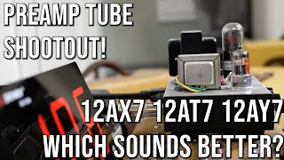 Video thumbnail for 12AX7, 12AT7, 12AY7 - Guitar Preamp Tube Shootout (Milkman Hi-Fi 5W Mini Amplifier Head) by Adjustable Bias