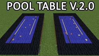 How to make a pool table in minecraft 1.15| Tutorial (IMPROVED)(No Mods)