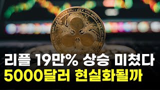  리플, 19만% 상승 미쳤다…5000달러 현실화될까