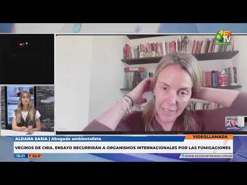 P6 Aldana Sasia   Vecinos de Cnia  Ensayo recurrirán a organismos internacionales por las fumigacion