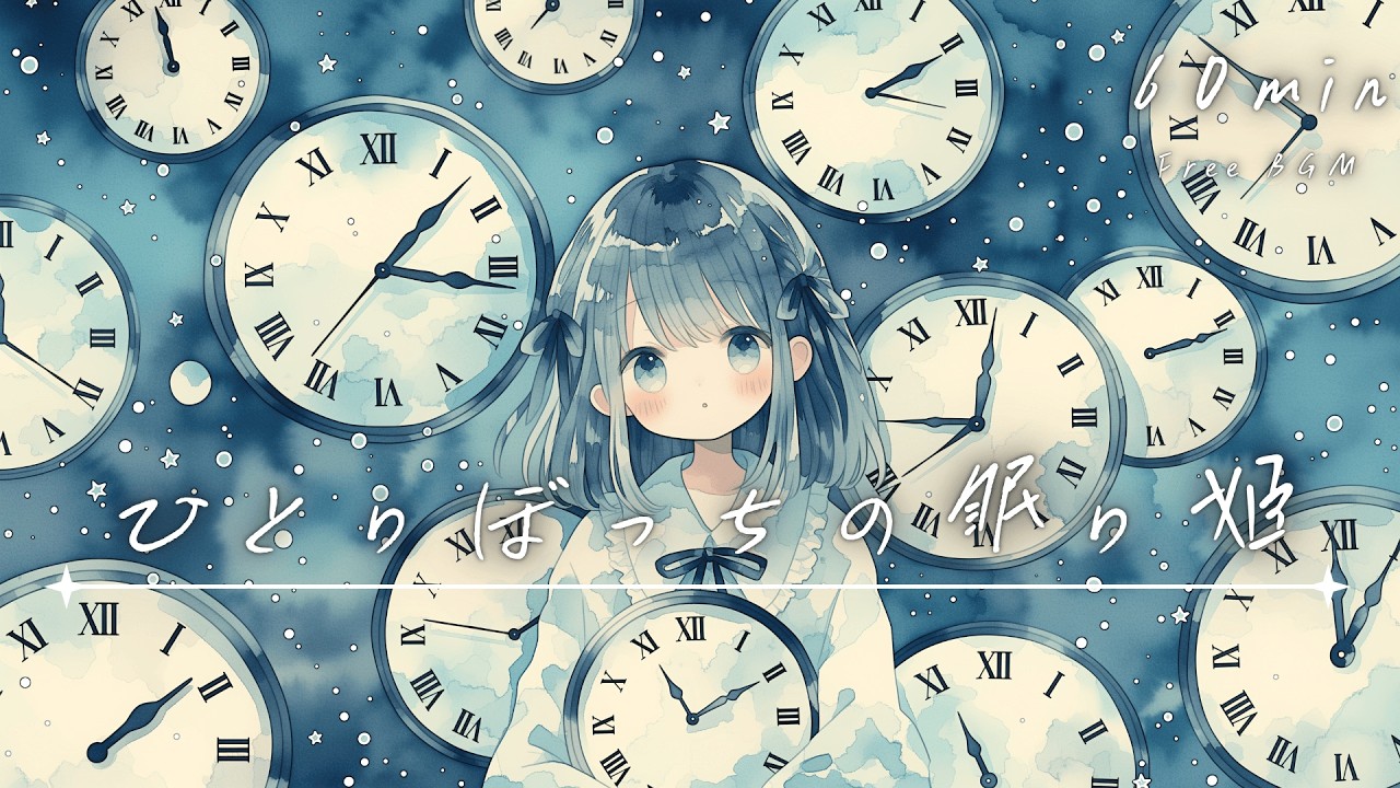 【フリーBGM】ひとりぼっちの眠り姫🗝️ まったり/かわいい/夜/チル【作業・配信・勉強】1時間耐久