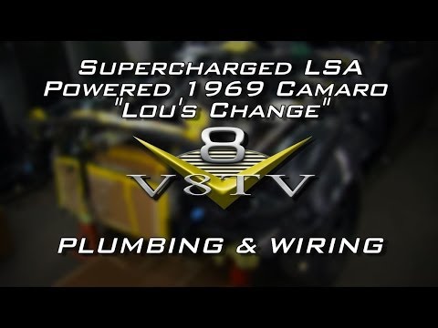 1969 Camaro "Lou's Change" Electrical Wiring and Plumbing and C&R Racing Radiator Install Video