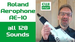 Video thumbnail for Aerophone AE-10 | Soundbeispiele zu allen 128  Sounds by EWIplayer
