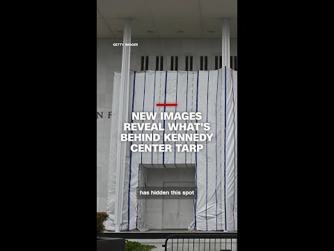 New images reveal what's behind the Kennedy Center tarp