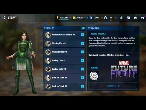 Epic Quest Sersi - A Modern Crisis - Requirements & Completion Rewards - Marvel Future Fight