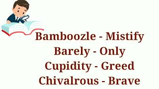English Synonyms || Lesson - 9 || English Word Trove