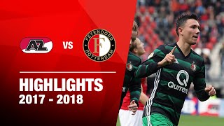 Highlights | AZ - Feyenoord | Eredivisie 2017-2018 Highlights | AZ - Feyenoord | Eredivisie 2017-2018