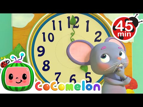 Hickory Dickory Dock 45 MIN LOOP | More Nursery Rhymes & Kids Songs - CoComelon