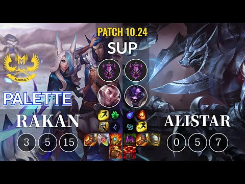 GAM Palette Rakan vs Alistar Sup - KR Patch 10.24