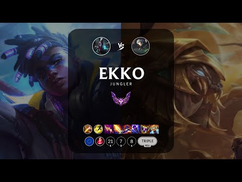 Ekko Jungle vs Skarner - EUW Master Patch 14.7