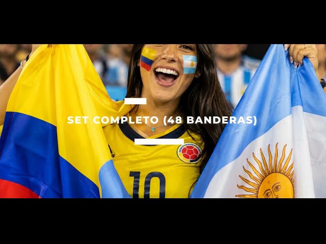 Vídeo relacionado con AhfuLife Banderines de 2026 Fútbol de la Copa del Mundo para Decoración de Fiestas, 1 Pieza de Banderas de Mundo 48 Países, 14x21cm-15m, Guirnalda de Banderas para la Copa Mundial, Fútbol, Jardin