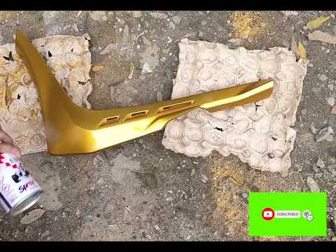 Gold Fairings Repainting 🔥🔥 ( Bosny gold spray paint)