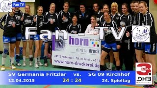 preview picture of video 'Fan TV 12.04.2015 SV Germania Fritzlar  vs. SG 09 Kirchhof 24:24'