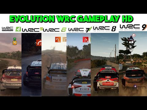 WRC 4 vs WRC 5 vs WRC 6 vs WRC 7 vs WRC 8 vs WRC - Gameplay Comparison  PC HD (1080p60FPS)