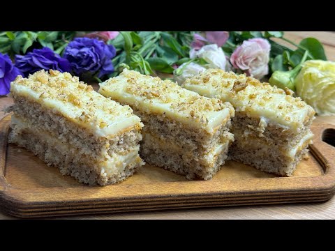 Walnut cake with a pleasant taste: tricks for making walnut cake