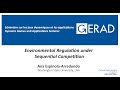 Environmental Regulation Under Sequential Competition Ana Espinola Arredondo