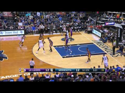 Thaddeus Young Highlights Lakers vs. Timberwolves 12.14.2014 - 8 Points, 4 Assists