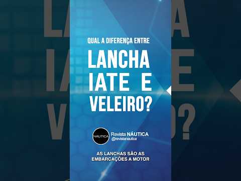 🤔 Qual a diferença entre lancha, iate e veleiro?