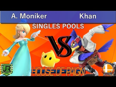 House of Paign VIII  SINGLES POOLS - A. Moniker (rosalina) vs Khan (falco)