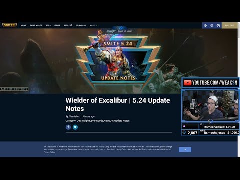 Smite PATCH NOTES: NEW GOD ARTHUR MAY BE THE BEST GOD SMITE HAS EVER SEEN......