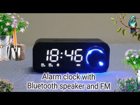 Unboxing of Alarm clock with Bluetooth speaker and FM radio