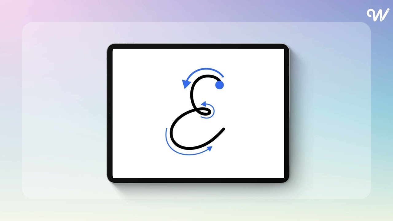How to Write Cursive E in Writey