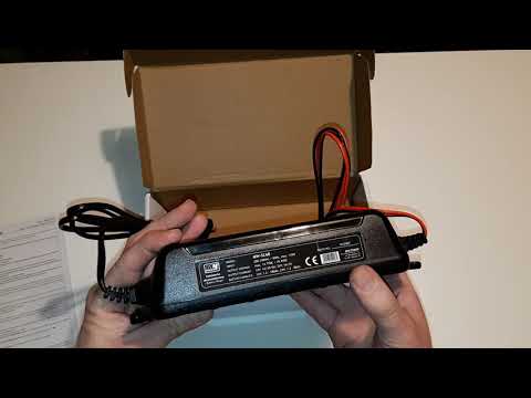 Lean Cars Įkroviklis su LCD ekranu 12V I 24V video
