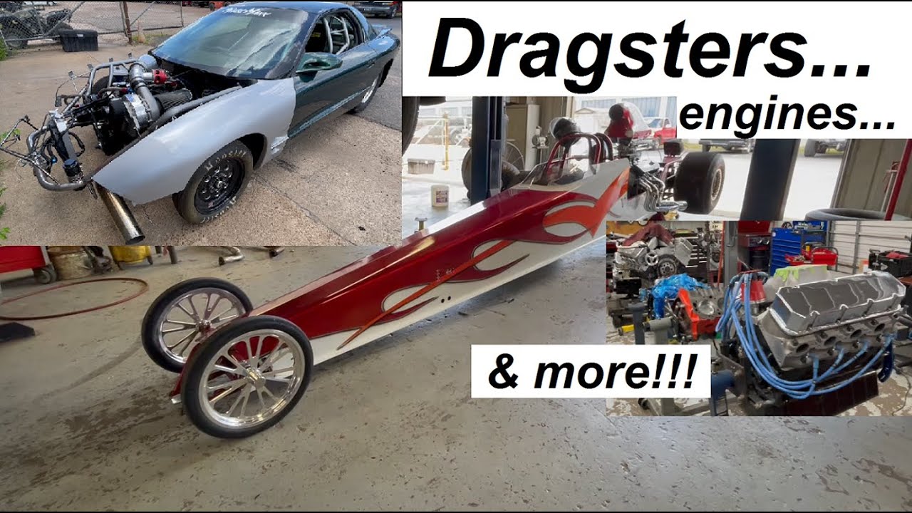 DANGEROUS Drag Cars at Auto Repair Shop!  Precision Auto Paris TX - June 2023