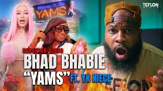BHAD BHABIE ft YK NIECE - YAMS | Official Music Video | REACTION