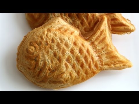 韓國紅豆魚形麵包（文殊坊：붕어빵）。 (Korean fish-shaped bread with red bean filling (Bungeoppang: 붕어빵))