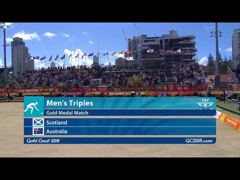 CG2018 Lawn Bowls - Mens Triples Final - Scotland vs Australia
