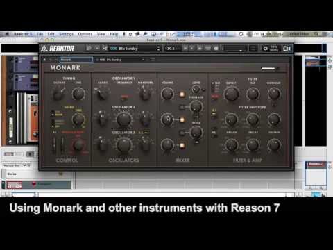 Using Monark and other instruments with Reason 7