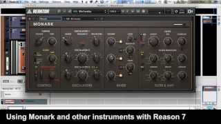 Using Monark and other instruments with Reason 7