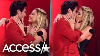 &#39;Outer Banks&#39; Chase Stokes &amp; Madelyn Cline Kiss at MTV Movie &amp; TV Awards