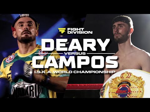 Anthony Deary vs Carlos Campos - I.S.K.A World Title Muay Thai Full Fight
