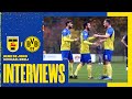 Henk de Jong en Michael Breij aan het woord na afloop van SC Cambuur - Borussia Dortmund II (1-0)