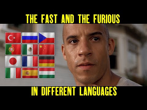 The Fast and the Furious (in Different Languages) Dominic Toretto and Brian O’Conner