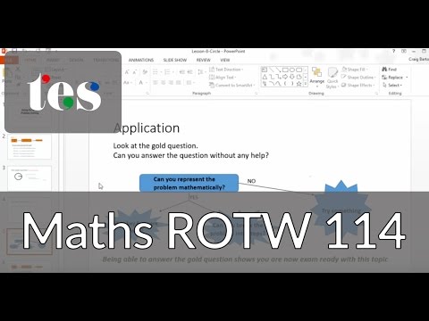 Maths ROTW 114 -  Going for Gold