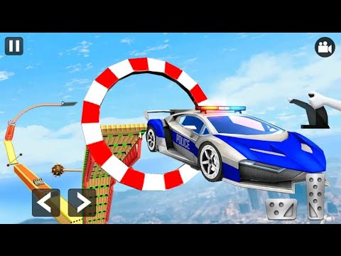 Us police car Stunts 2020-Ramp car games-#Best_car_driving_Games