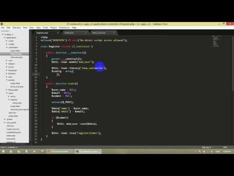 Codeigniter 3 Tutorial 5 Simple Form Validation