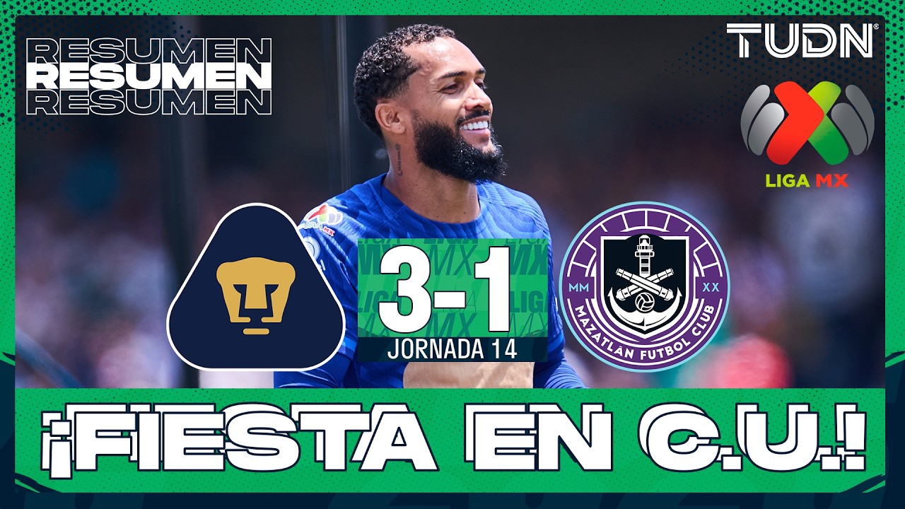 Pumas UNAM vs Mazatlán Highlights