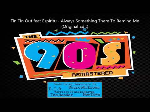 Tin Tin Out feat Espiritu - Always Something There To Remind Me (Original Edit)