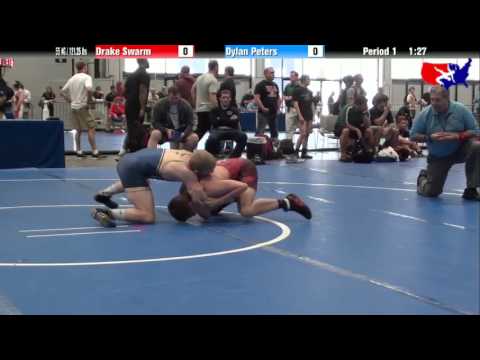 Drake Swarm vs. Dylan Peters at 2013 Junior Nationals - FILA - FS