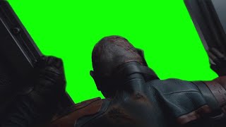 Drax opening a door Guardians of the Galaxy 3 green screen