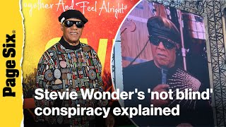 Stevie Wonder&#39;s &#39;not blind&#39; conspiracy theory explained