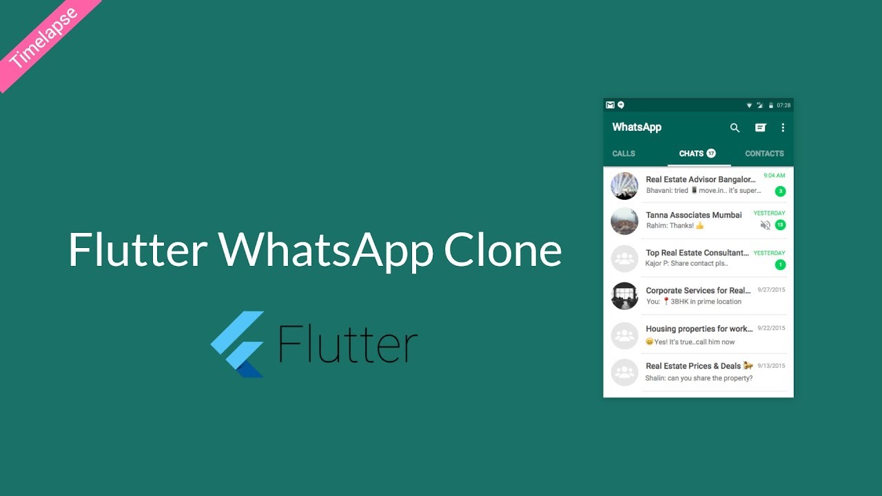 Flutter Whatsapp Clone UI | Flutter Timelapse