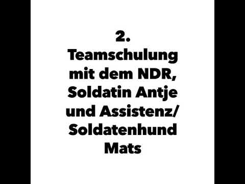 Soldatenhund Mats und Soldatin Antje in der 2.Teamschulung