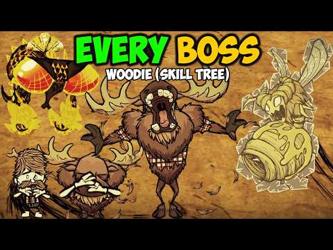 Defeating ALL Bosses as NEW Woodie (MOOSE)